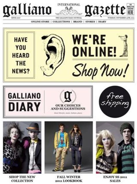 john galliano online store.